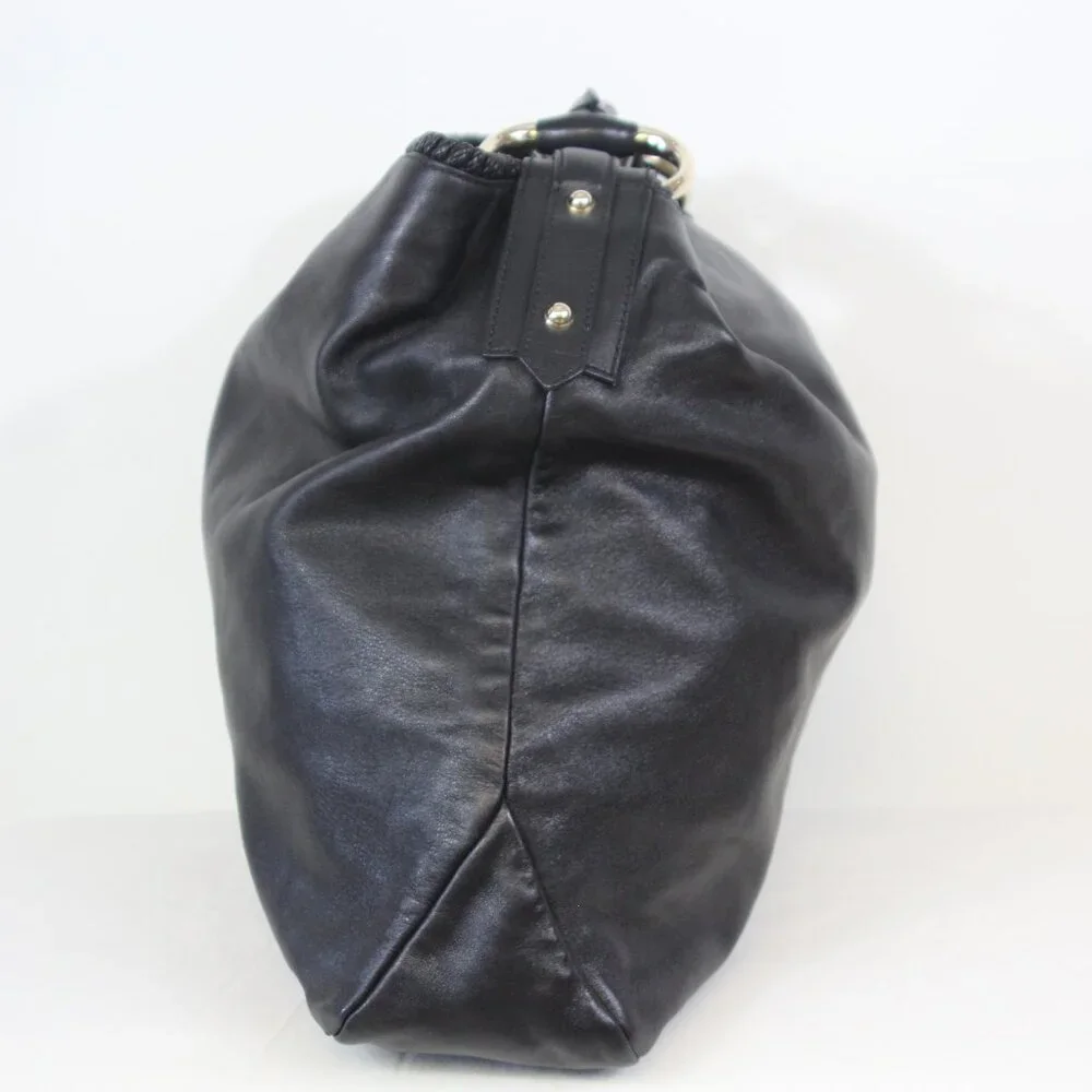 Gucci Pelham Large Leather Hobo Bag Black/Gold Hardware - Picture 7 of 13